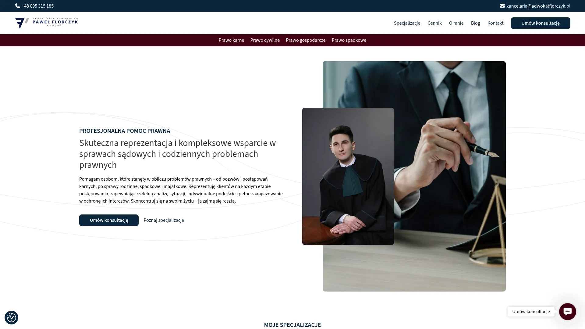 Zrzut ekranu strony internetowej